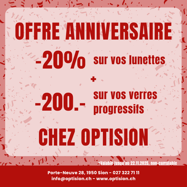 Offre 20 ans POP UP Sion